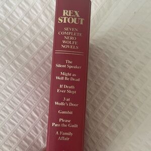 Rex Stout Nero Wolfe Novels Vintage Hardback Collection